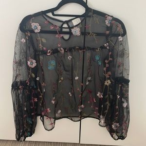 A new day shear blouse. Never worn